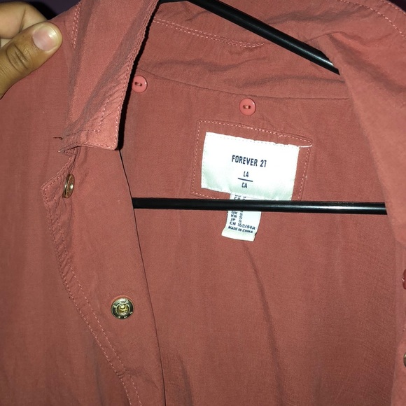 Forever 21 Jackets & Blazers - Salmon button up jacket